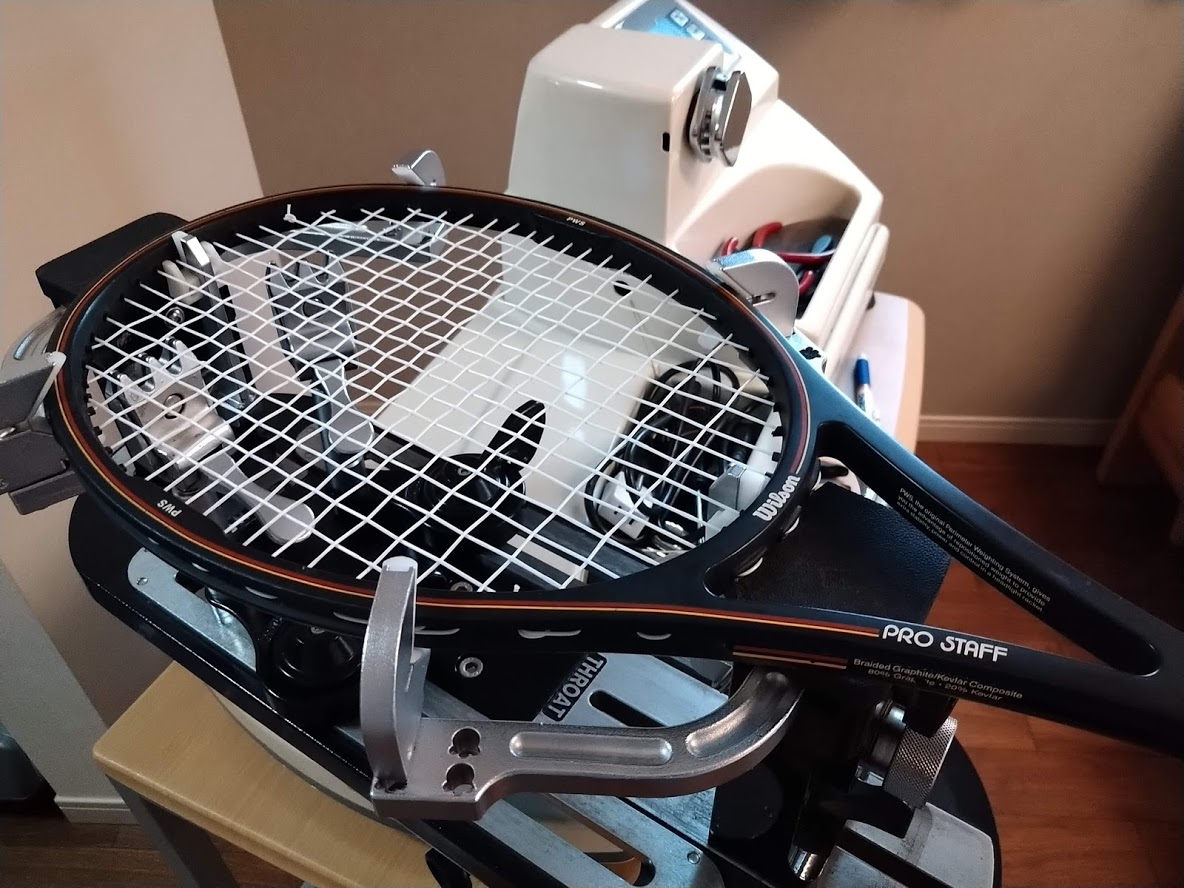 テニスラケット】セントヴィンセント製プロスタッフミッドで練習する 